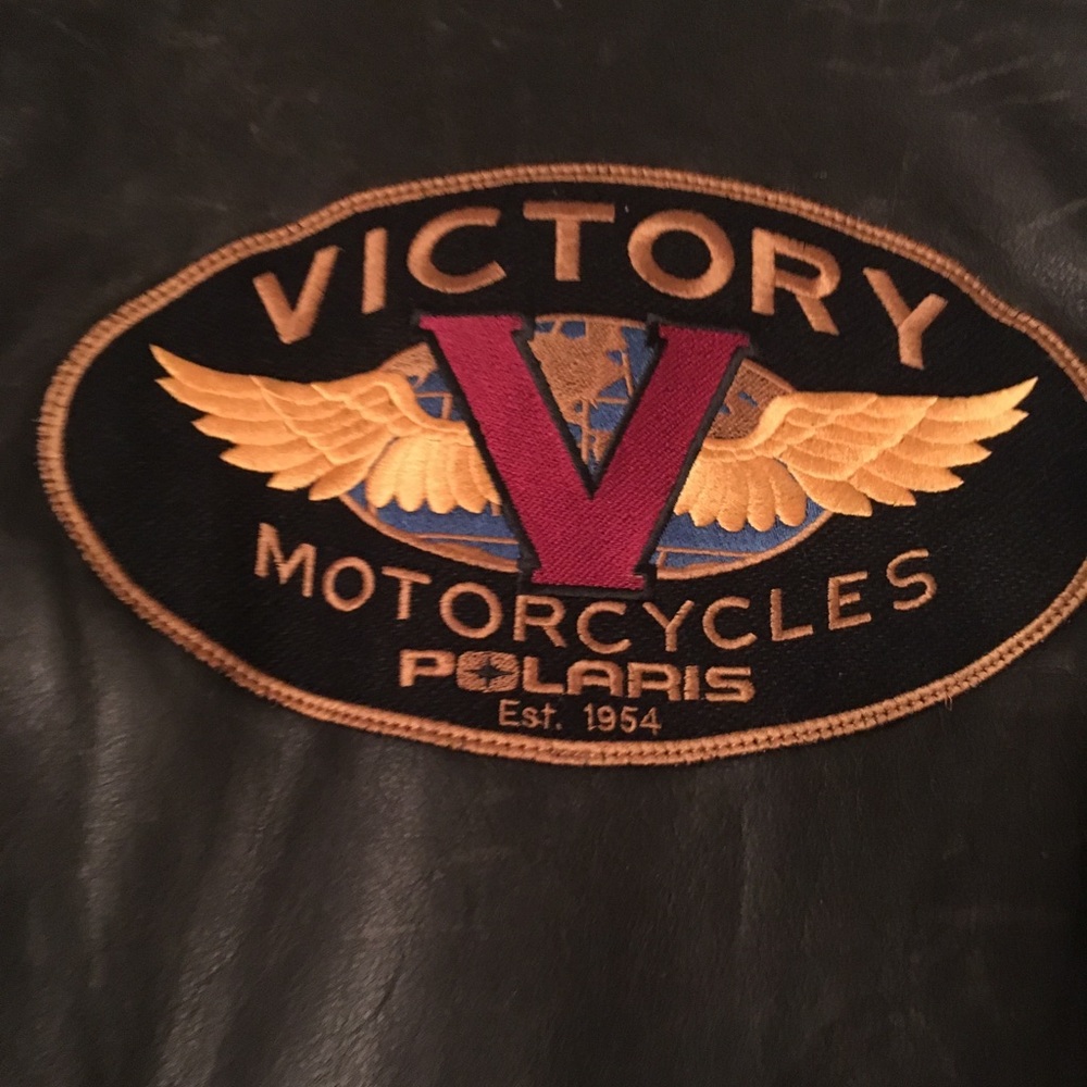 Polaris Victory Leather Motorcycle Jacket Meduim